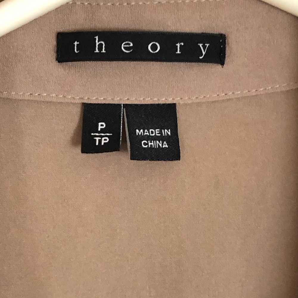 Theory sheer silk sleeveless top sz P/TP - Picture 3 of 8